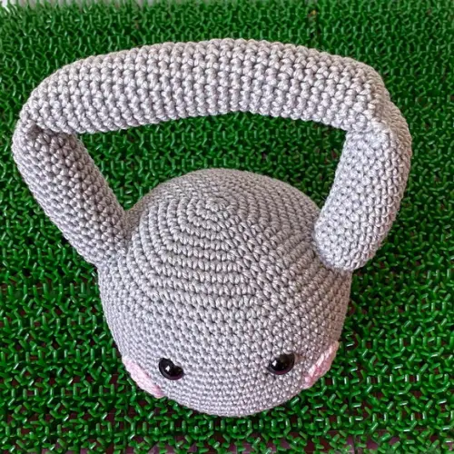 Kettbell Amigurumi de crochê presente feito à mão para bebês