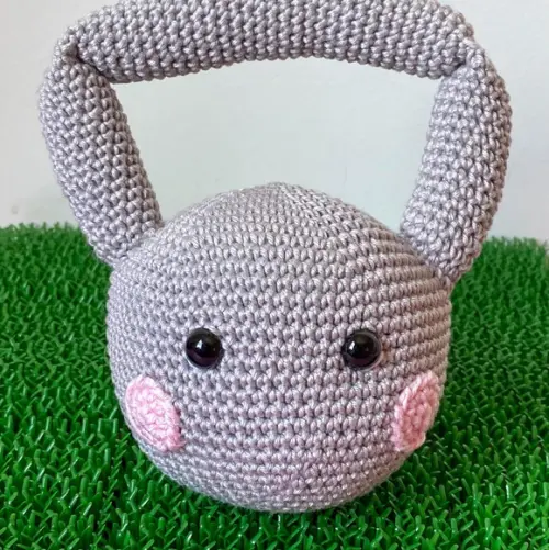 Kettbell Amigurumi de crochê presente feito à mão para bebês