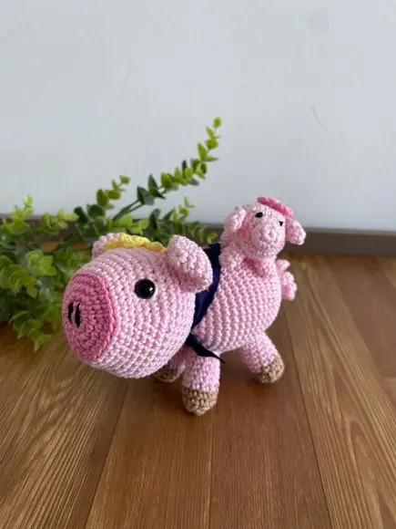 Porco Aranha Amigurumi de Crochê Presente Personalizado