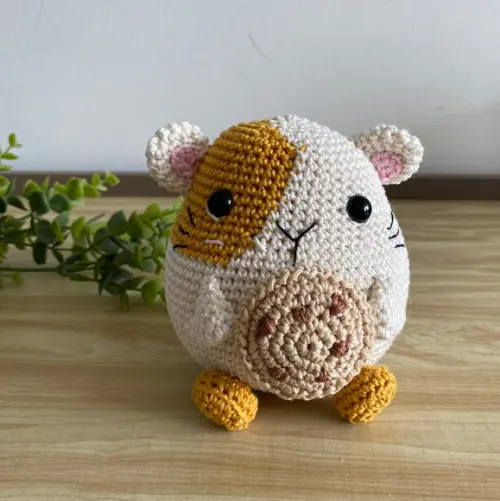 Porquinho da Índia Amigurumi de crochê presente feito à mão para crianças