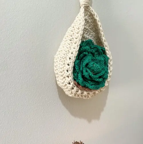 Porta Copos de Crochê Suculentas presente artesanal