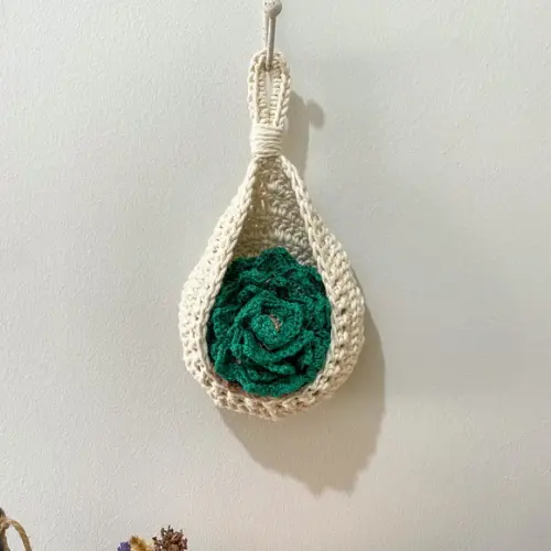 Porta Copos de Crochê Suculentas presente artesanal