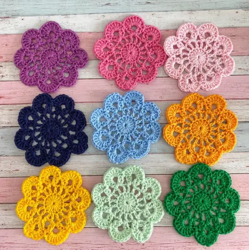 Porta Copos em Crochê presente artesanal decoração