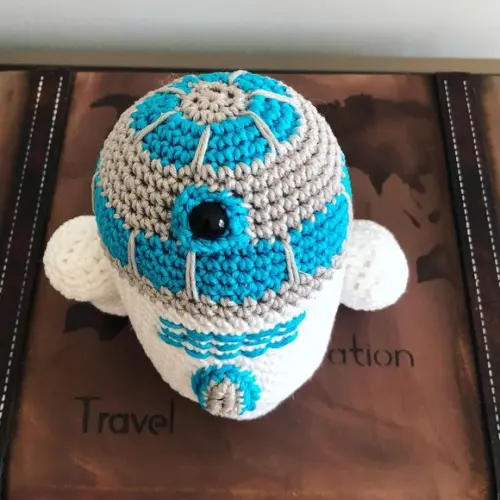 R2-D2 Star Wars Amigurumi de crochê presente feito à mão