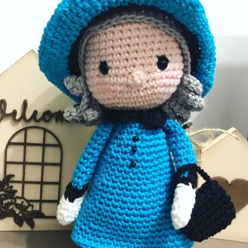 Rainha Elizabeth Ii Amigurumi de crochê presente feito à mão