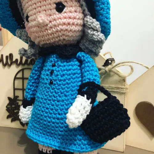 Rainha Elizabeth Ii Amigurumi de crochê presente feito à mão