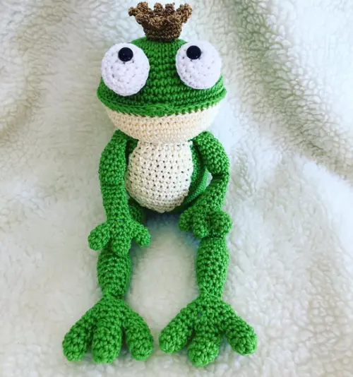Sapo Amigurumi de crochê presente artesanal para bebês e crianças