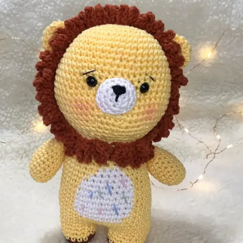 Signo de Leão Amigurumi de crochê presente feito à mão