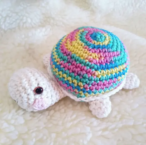 Tartaruga Amigurumi de crochê presente artesanal para crianças