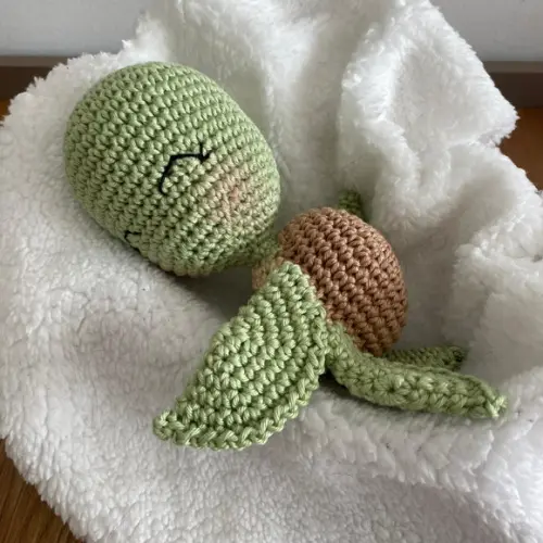 Tartaruga amigurumi de Crochê presente artesanal para bebês