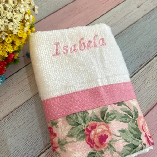 Toalha de Mão Bordada personalizada presente para bebês