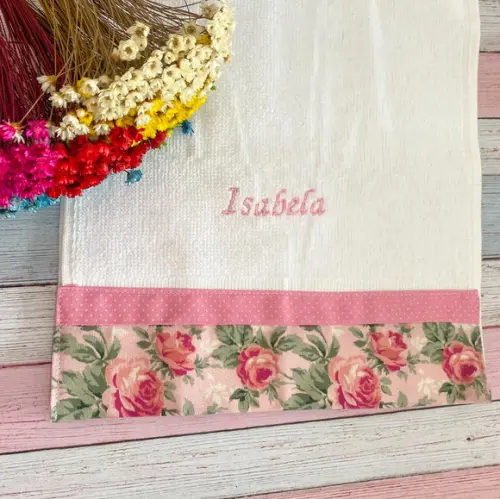 Toalha de Mão Bordada personalizada presente para bebês