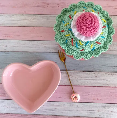 Torta de Crochê presente artesanal para decorar