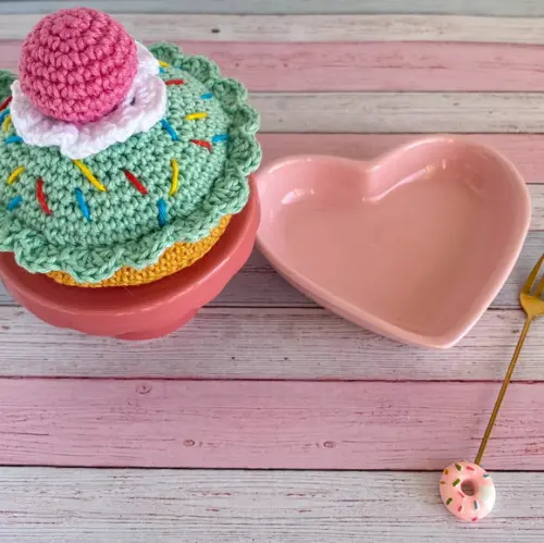 Torta de Crochê presente artesanal para decorar