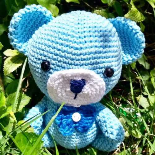Ursinho Amigurumi de crochê presente para bebês e crianças