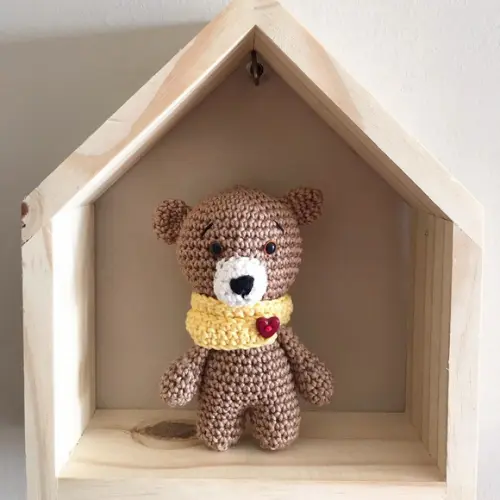 Ursinho Amigurumi de crochê presente para bebês e crianças