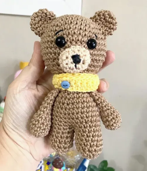 Ursinho Amigurumi de crochê presente para bebês e crianças