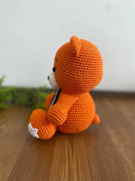 Ursinho Carinhoso amigurumi de crochê Personalizado Dragon Ball