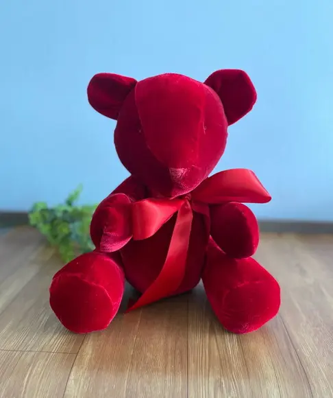 Ursinho de tecido Decoração de Natal Artesanal