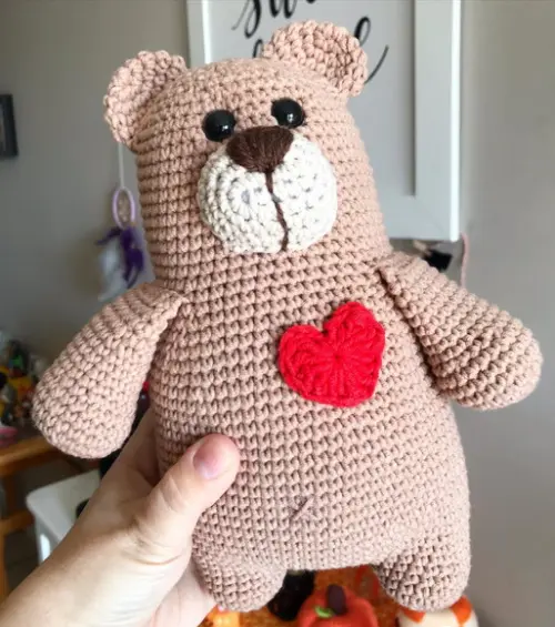 Urso Amigurumi de crochê presente artesanal