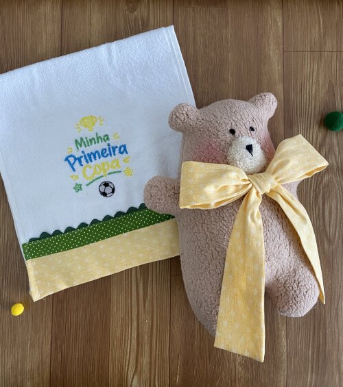 Kit presente para o bebê minha primeira copa do mundo