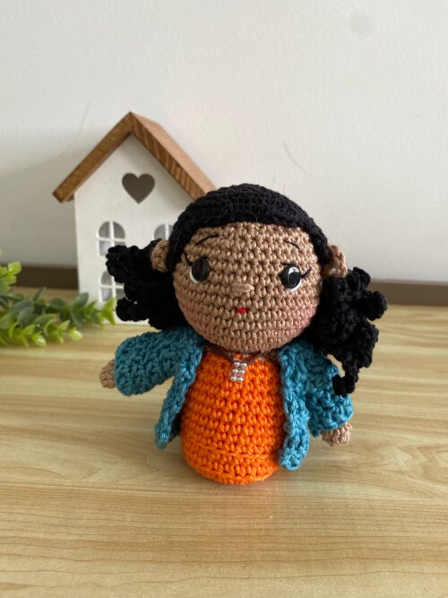Boneco amigurumi de crochê personalizado