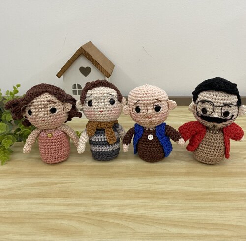 Boneco amigurumi de crochê personalizado