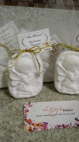 Kit 10 Peças para Lembrancinhas Batizado (menino)