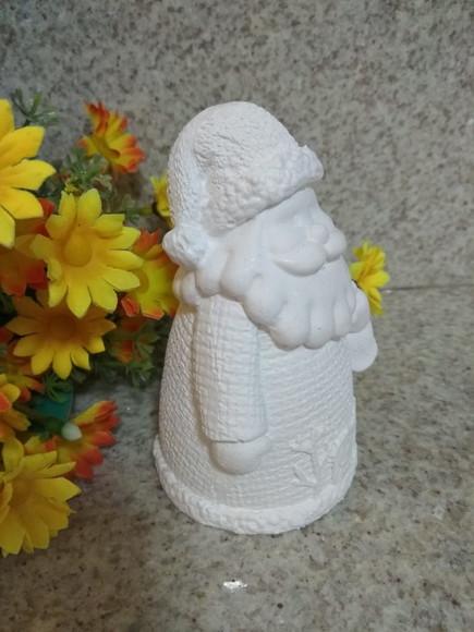 Kit 3 Peças de Gesso Papai Noel