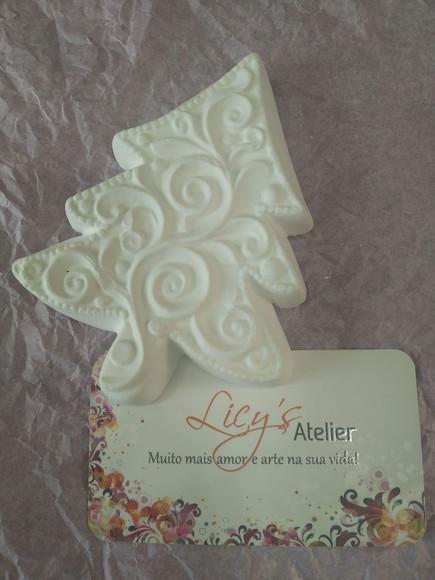 Kit 3 Pinheiro de Natal Gesso