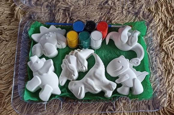 Kit Pintura de Gesso Kids Dinossauro