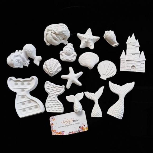 Kit Pintura de Gesso Kids Sereia