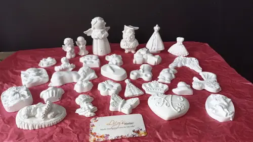 30 Peças para Pintura de Gesso Kids