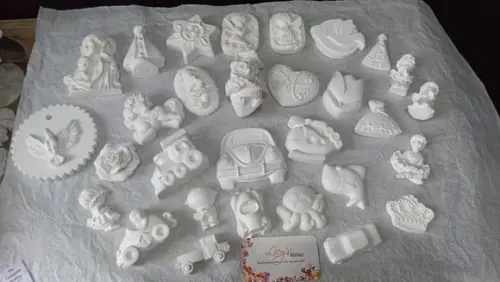 30 Peças para Pintura de Gesso Kids
