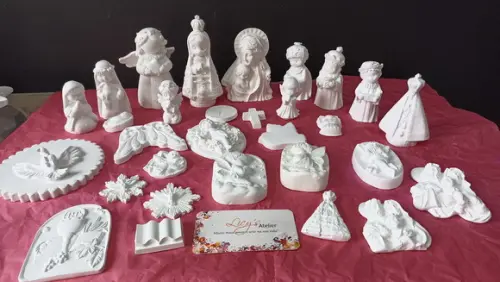 30 Peças para Pintura de Gesso Kids