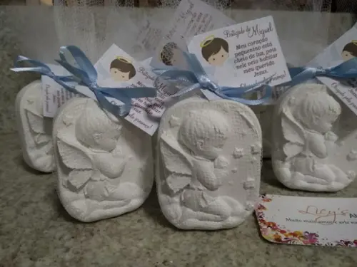 Kit 10 Peças para Lembrancinhas Batizado (menino)