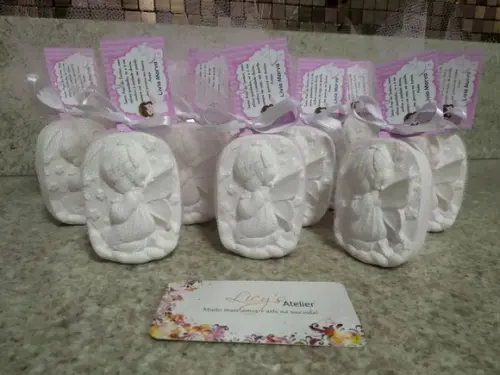 Kit 10 Peças para Lembrancinhas Batizado (menino)