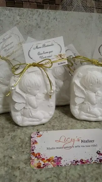 Kit 10 Peças para Lembrancinhas Batizado (menino)