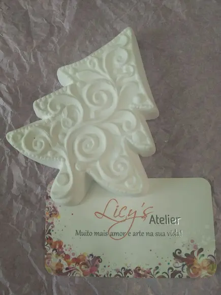 Kit 3 Pinheiro de Natal Gesso