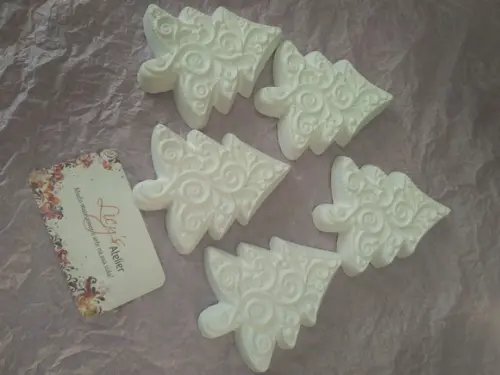 Kit 3 Pinheiro de Natal Gesso