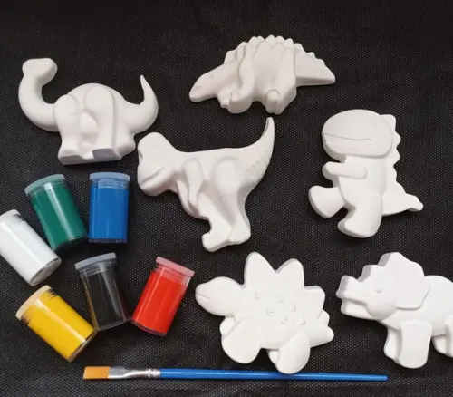 Kit Pintura de Gesso Kids Dinossauro