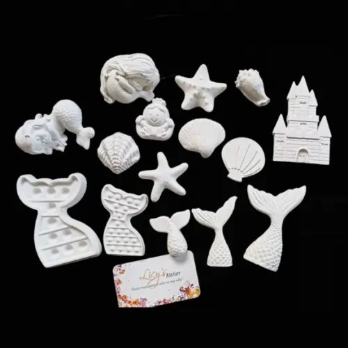 Kit Pintura de Gesso Kids Sereia