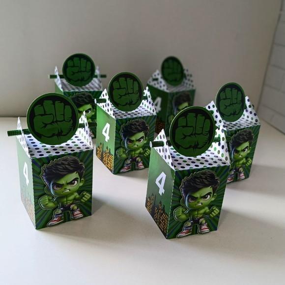 Caixa Canudo Clássica Hulk Cute