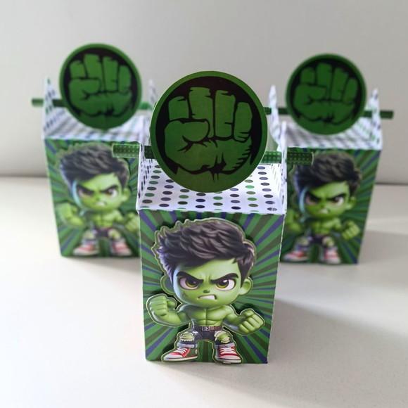 Caixa Canudo Clássica Hulk Cute
