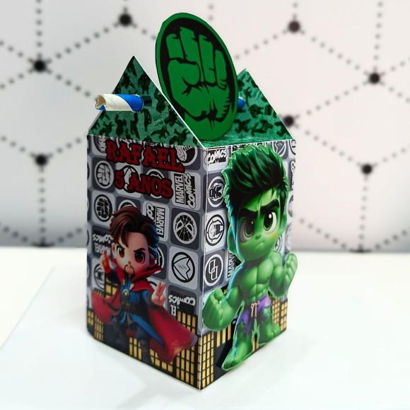 Caixa Canudo Clássica Vingadores Cute