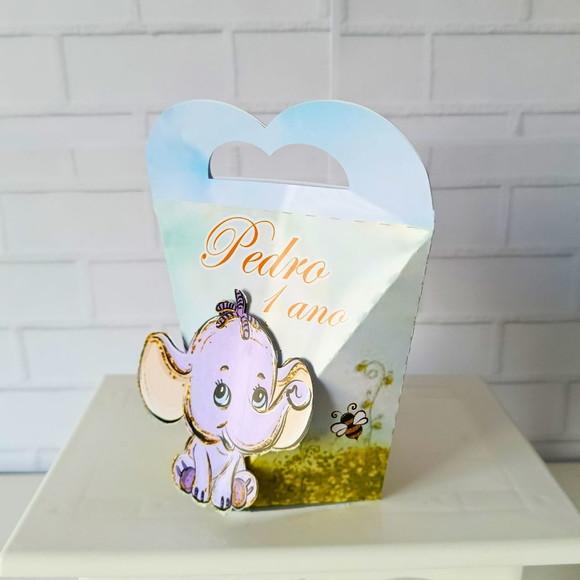 Caixa Coração Clássica Ursinho Pooh Cute Aquarela