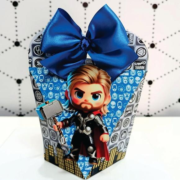Caixa Coração Clássica Vingadores Cute (thor)