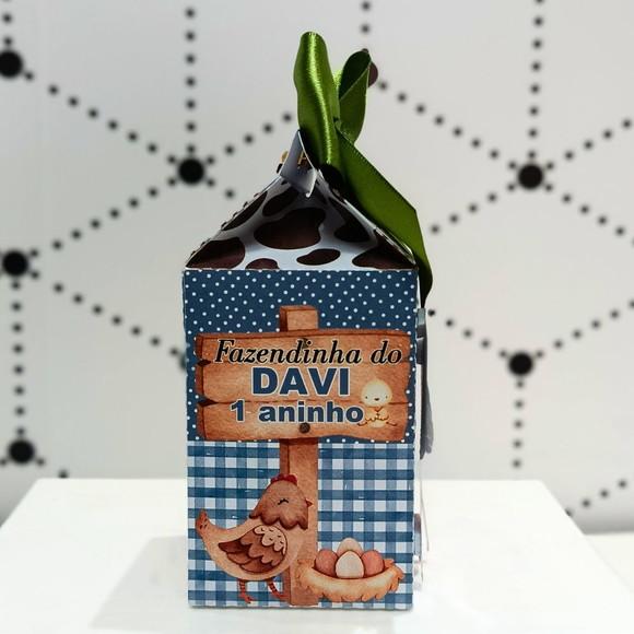 Caixa Milk Clássica Fazendinha Aquarela