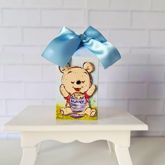 Caixa Milk Clássica Ursinho Pooh Cute Aquarela