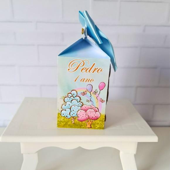 Caixa Milk Clássica Ursinho Pooh Cute Aquarela